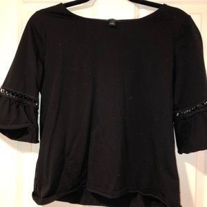 Cotton blouse,Ann Taylor. Bell sleeves with detail